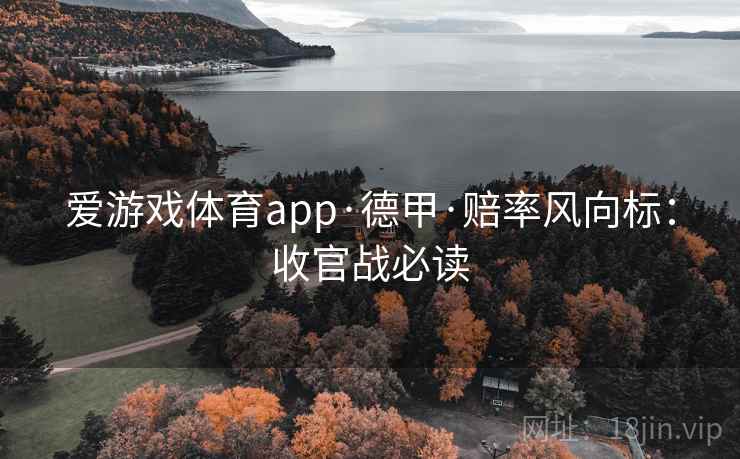 爱游戏体育app·德甲·赔率风向标:收官战必读 爱游戏体育app·德甲·赔率风向标:收官战必读